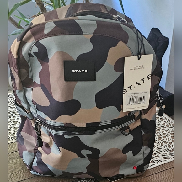 New STATE BAGS STATE KANE KIDS Camouflage BACKPACK - Picture 1 of 7